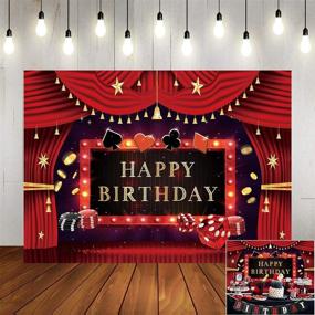 img 4 attached to 🎰 Casino Poker Themed Birthday Party Prom Backdrop, Las Vegas Party Photography Vinyl 5x3ft, Casino Night Photo Background Cake Table Decorations Banner, Photo Studio Props & Booth Décor