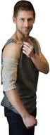 👕 ultimate comfort: grey men's clothing snap tank by inspired comforts logo