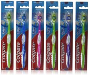 img 2 attached to Набор из 6 зубных щеток COLGATE 🪥 Extra Clean, полная головка, жесткая, #40