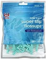 💚 rite aid pharmacy flossups: super slip mint floss - pack of 90 logo