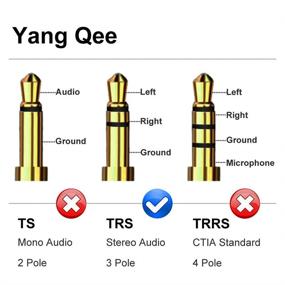 img 1 attached to Yeung Qee Extension Headphone Compatible