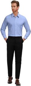 img 3 attached to PAUL JONES Men's Business Formal Long Sleeve Clothing