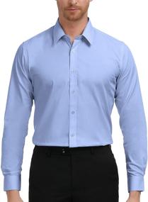 img 4 attached to PAUL JONES Men's Business Formal Long Sleeve Clothing