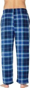 img 3 attached to Stay Cozy and Stylish: Intimo Men's Microfleece Plaid Lounge Men's Clothing and Sleep & Lounge Collection