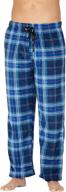 stay cozy and stylish: intimo men's microfleece plaid lounge men's clothing and sleep & lounge collection logo