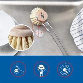 img 1 attached to 🧽 Efficient Cleaning with Kuchenprofi Classic Dishwashing Brush and 2-Pack Replacement Refill