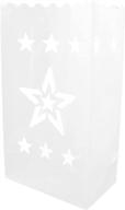 cleverdelights white luminary bags resistant event & party supplies логотип