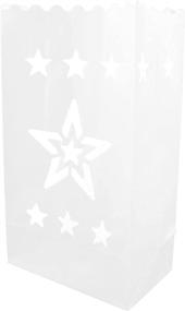 img 3 attached to CleverDelights White Luminary Bags Resistant Event & Party Supplies