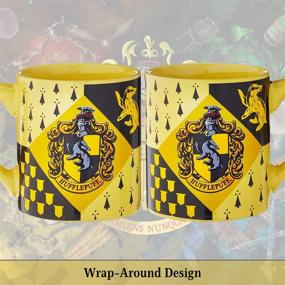 img 1 attached to 🦡 Silver Buffalo HP7432 Harry Potter Hufflepuff House Crest Ceramic Mug - 14 Ounces: Perfect Gift for Hufflepuff Fans!