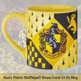 img 3 attached to 🦡 Silver Buffalo HP7432 Harry Potter Hufflepuff House Crest Ceramic Mug - 14 Ounces: Perfect Gift for Hufflepuff Fans!