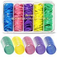 🎀 appmoo mini elastic bands: 150-piece soft hair ties for girls, women, babies - stylish accessory for braids, ponytails, and long hair logo