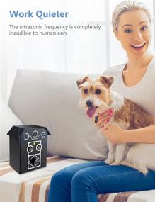 img 2 attached to 🐶 Kaiertcat Anti Barking Device: Sonic Bark Control & Deterrent up to 50 Ft. Range- Safe for Dogs Journal Notebook (Black)