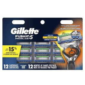 img 4 attached to 🪒 Top-Quality Gillette Fusion5 ProGlide Men's Razor Blades – 12 Refills for a Smooth Shave