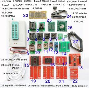 img 3 attached to 🔌 Набор программатора микросхем SETCTOP TL866II Plus USB + 27 адаптеров, клип SOP8, 1.8V NAND NOR Flash, 24 93 25 MCU BIOS, EPROM AVR EEPROM.