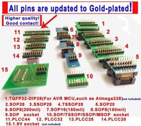 img 2 attached to 🔌 Набор программатора микросхем SETCTOP TL866II Plus USB + 27 адаптеров, клип SOP8, 1.8V NAND NOR Flash, 24 93 25 MCU BIOS, EPROM AVR EEPROM.