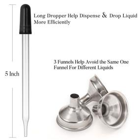 img 1 attached to 🧴 Efficient Dispensing: Glass Dropper Bottle Stainless Funnels - Streamline Your Application Process!