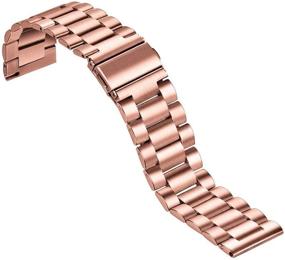 img 3 attached to 📿 ViCRiOR 18mm Stainless Steel Bands for Michael Kors Access Sofie/Rose Gold Replacement Strap