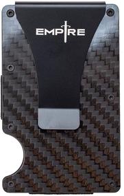 img 3 attached to Carbon Wallets Unisex Carbon Metal Men Slim Mens