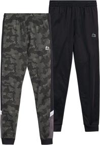 img 4 attached to 🏃 Get Your Little Boy Moving with RBX Active Tricot Jogger Sweatpants - 2 Pack (Sizes 2T-7)