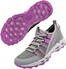 img 4 attached to MAINCH Womens Textile Outdoor Sneakers