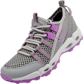 img 1 attached to MAINCH Womens Textile Outdoor Sneakers