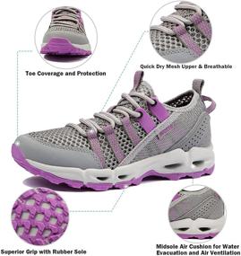 img 3 attached to MAINCH Womens Textile Outdoor Sneakers