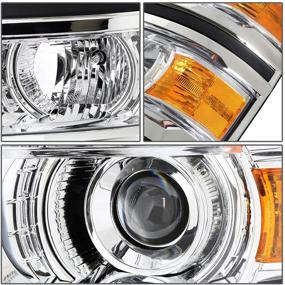 img 3 attached to 🚗 DNA Motoring HL-HPL-LED-CSIL14-CH-AM Headlight Assembly: Chrome/Amber, Driver & Passenger Side