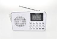 🔊 mini usb am/fm radio speaker music player with micro tf/sd card for pc ipod phone (l-938b aw white) - portable logo