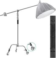 📸 eachshot c stand metal with bag wheel - 10.8ft/330cm - photography studio monolight support for godox and aputure lighting equipment logo