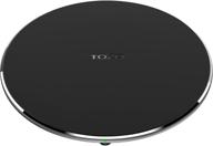 📱 tozo w3 mini wireless charger - thinnest fast charging pad with cnc technology, sleep-friendly matte black (no ac adapter) logo