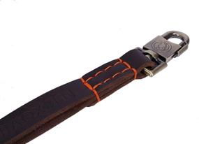 img 2 attached to 🐶 MIAOXSEN Heavy Duty Leather Short Dog Lead: 16-inch Training Leash for Big and Medium Dogs, Ideal for Traffic and Service Dog Handling