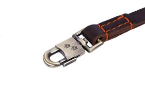 img 1 attached to 🐶 MIAOXSEN Heavy Duty Leather Short Dog Lead: 16-inch Training Leash for Big and Medium Dogs, Ideal for Traffic and Service Dog Handling