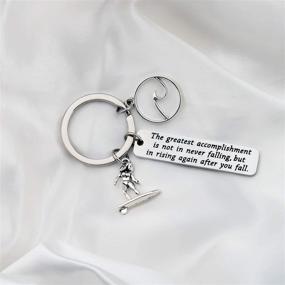 img 3 attached to Surfing Keychain Inspirational Pendant Friends