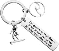 surfing keychain inspirational pendant friends logo