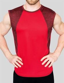 img 2 attached to 5 Pack: Men's Compression Dry-Fit Moisture Wicking Active Athletic Performance Tank Tops Package