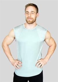 img 3 attached to 5 Pack: Men's Compression Dry-Fit Moisture Wicking Active Athletic Performance Tank Tops Package