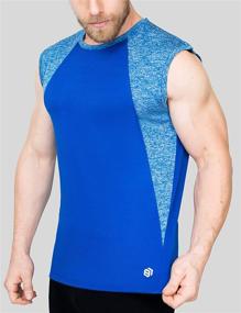 img 1 attached to 5 Pack: Men's Compression Dry-Fit Moisture Wicking Active Athletic Performance Tank Tops Package