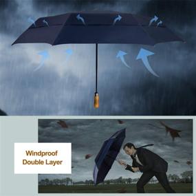 img 1 attached to LEAGERA Windproof Oversized Automatic Umbrella: The Ultimate Protection Against Strong Winds