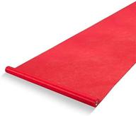 🎄 premium red carpet runner - christmas party decoration - indoor/outdoor runway rug - 3 x 50 feet - ideal for events - red, 40gsm thickness logo