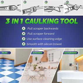 img 1 attached to 🔧 Perfect Finish for Your Caulking Projects: ZANTHR Silicone Caulking Finishing MultiTool