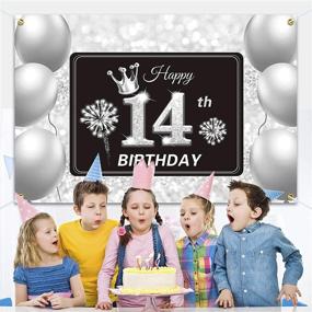 img 1 attached to PAKBOOM Happy Birthday Backdrop Banner Event & Party Supplies