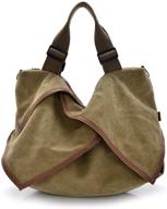 👜 stylish & spacious drf women's hobo bag: canvas tote shopper for trendy ladies bg135 logo