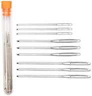 🧶 high-quality hekisn large-eye blunt needles for crochet projects - stainless steel yarn knitting, sewing, and crafting needles (9 pieces) logo