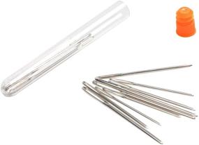 img 2 attached to 🧶 High-Quality Hekisn Large-Eye Blunt Needles for Crochet Projects - Stainless Steel Yarn Knitting, Sewing, and Crafting Needles (9 Pieces)
