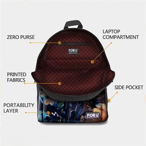 img 2 attached to DESIGNS Basketball-Themed Backpack Lunchbox Pencilcase Set: Organize Your Hoop Dreams!