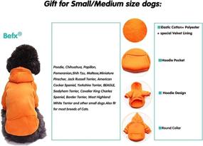 img 2 attached to 🐶 Warm Dog Fleece Hoodie: Cozy Autumn-Winter Clothes for Small Pets – Befx Sweater