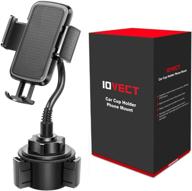 🚗 iovect car cup holder phone mount - long flexible neck for iphone xs max/xs/x/8/7/6 & samsung galaxy s6/s7/s8/note8/note9/s9 logo