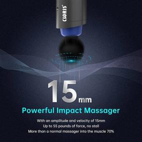 img 3 attached to 🔫 CLORIS Percussion Muscle Massage Gun - Hot and Cold Compress Function, Adjustable Angle Deep Tissue Muscle Massager for Sports Injury Recovery and Muscle Soreness Relief