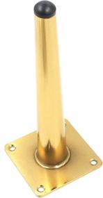 img 1 attached to 🪜 Geesatis 4 pcs Round Tall Sleek Tapered Furniture Legs - Metal Feet, 20cm Height, Gold (With Mounting Screws)