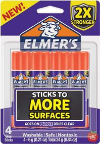 img 3 attached to 🖍️ Elmer’s Extra Strength School Glue Sticks - Washable - 6 Grams - 4 Count